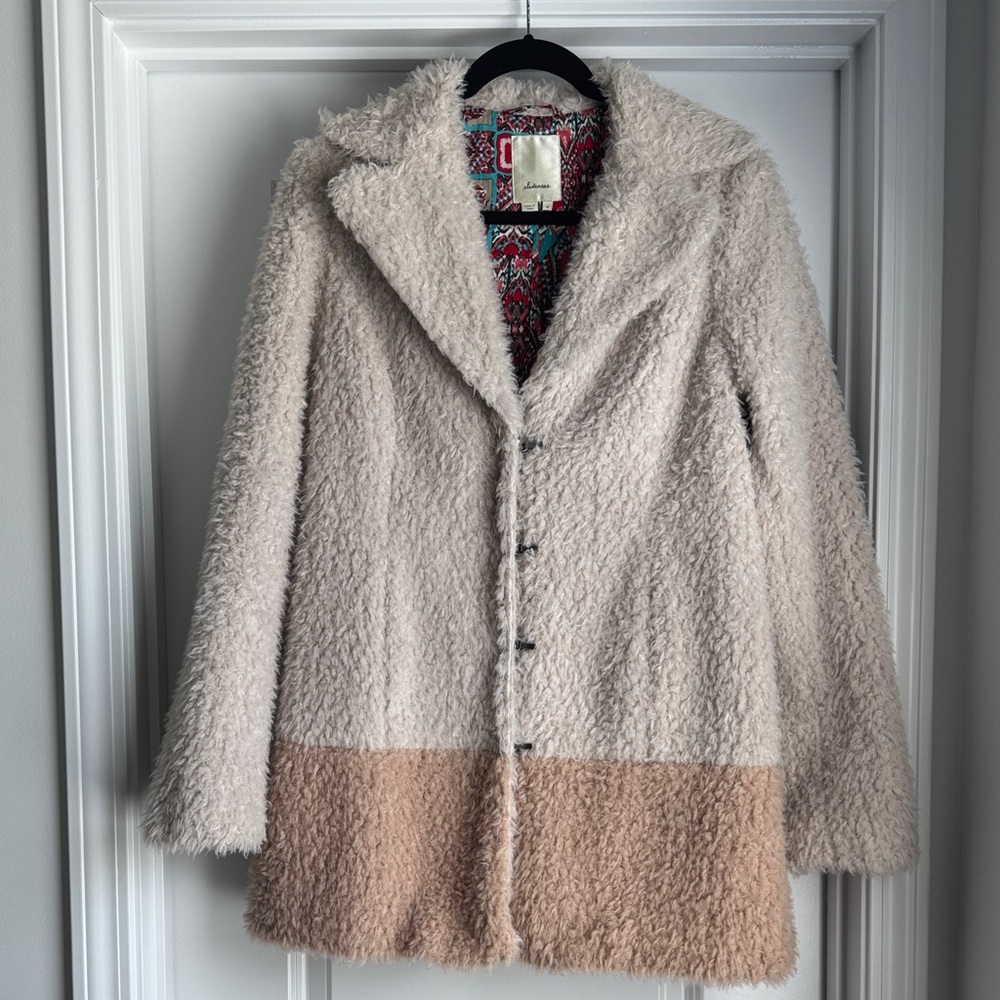 Elevenses by Anthropologie Fira Sherpa Coat